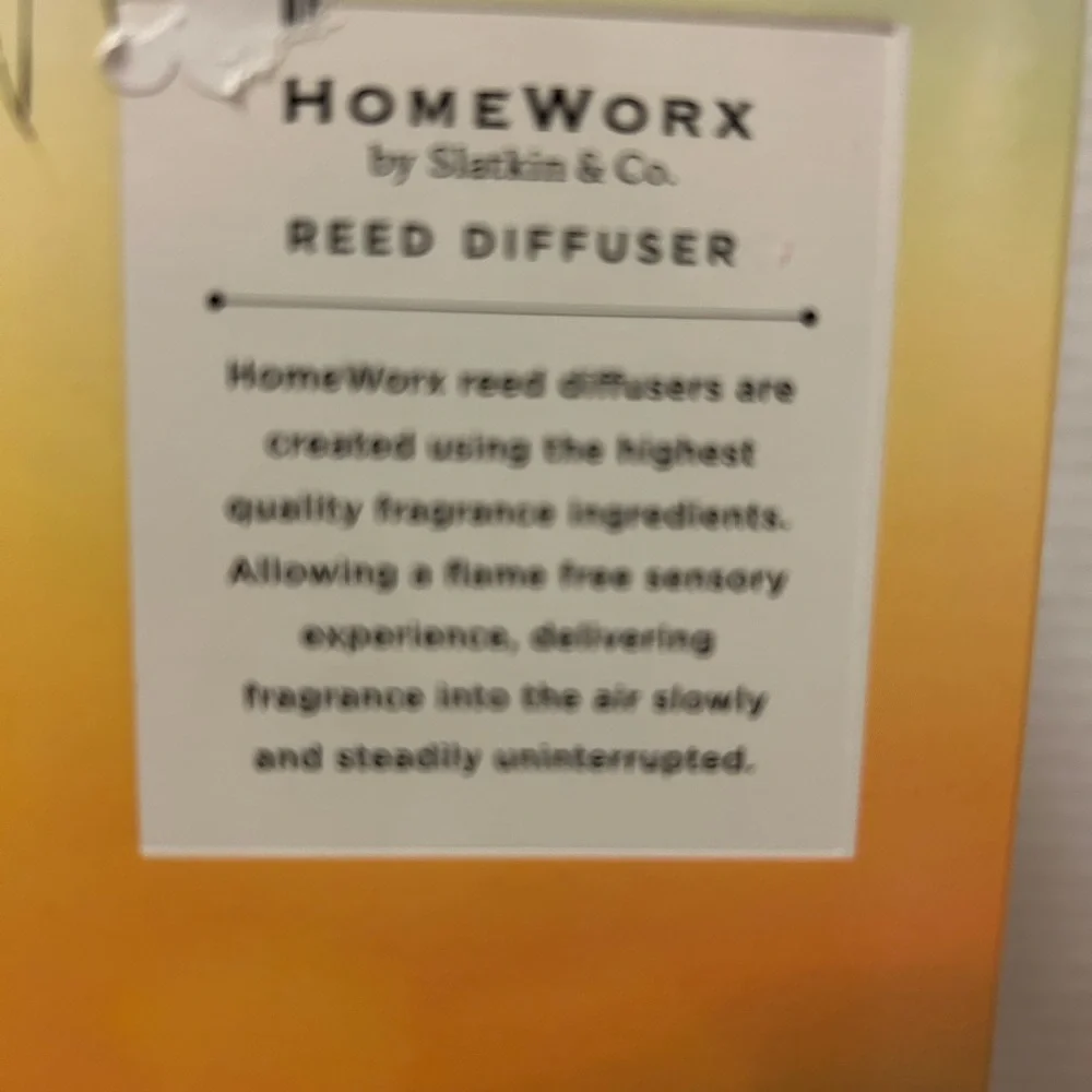 Homeworx by Slatkin Banana Daiquiri Reed Diffuser 4 Oz. New